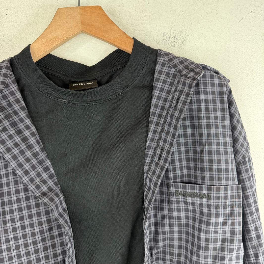 Balenciaga Trompe Flannel Shirt