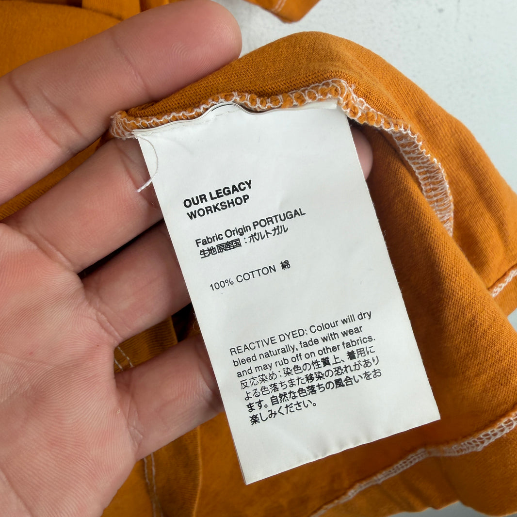 Our Legacy Orange Work Shop T-Shirt