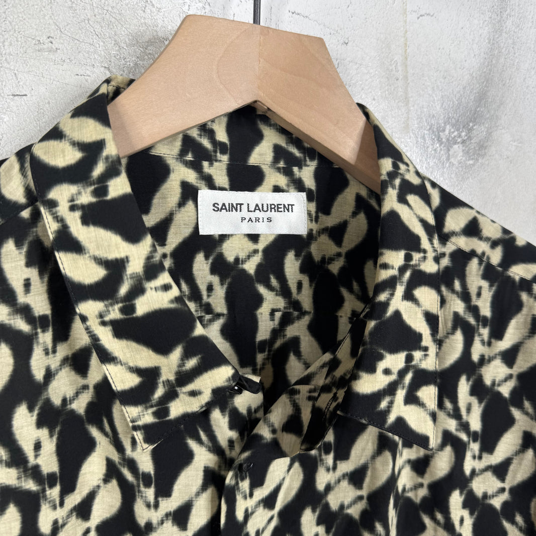 Saint Laurent Pattenred SS Viscose Shirt