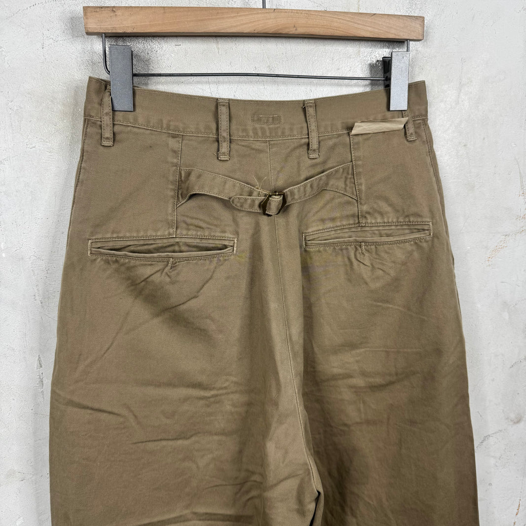 Kapital Pleated Loose Tan Pants