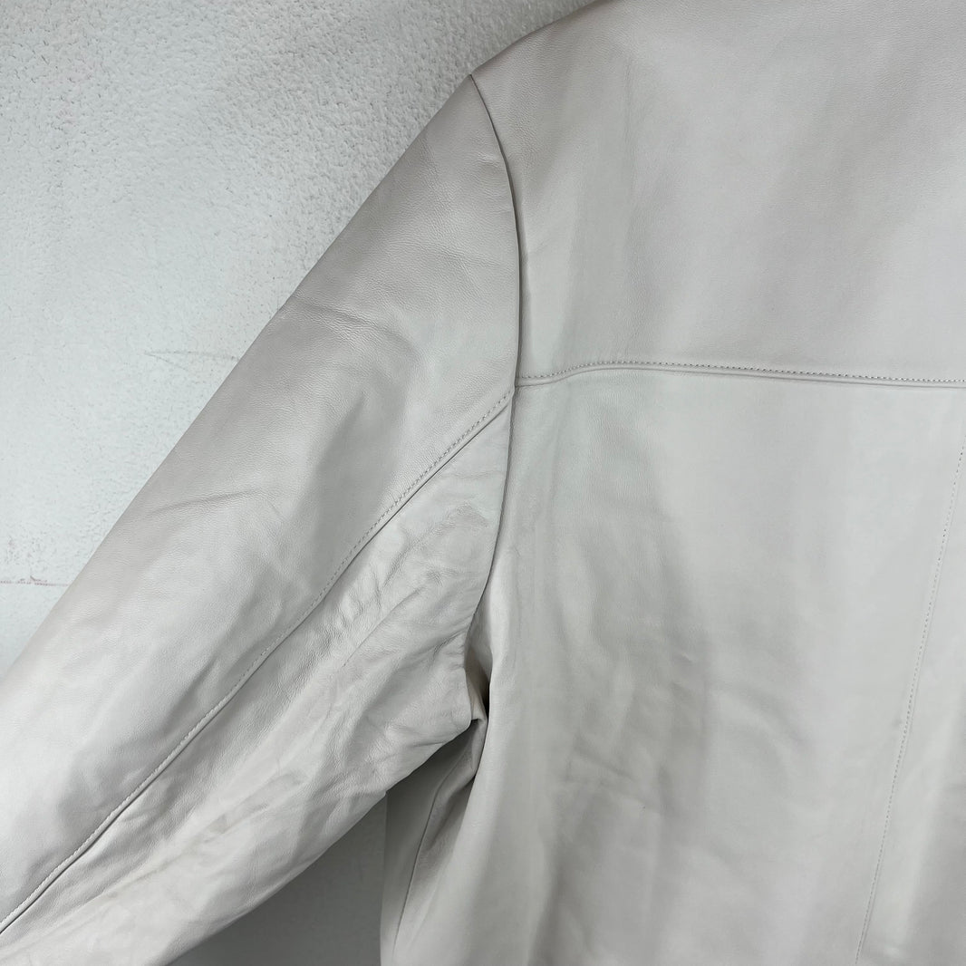Prada White Nappa Lambskin Jacket