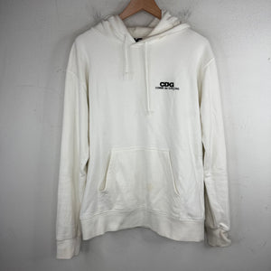 CDG White Logo Hoodie