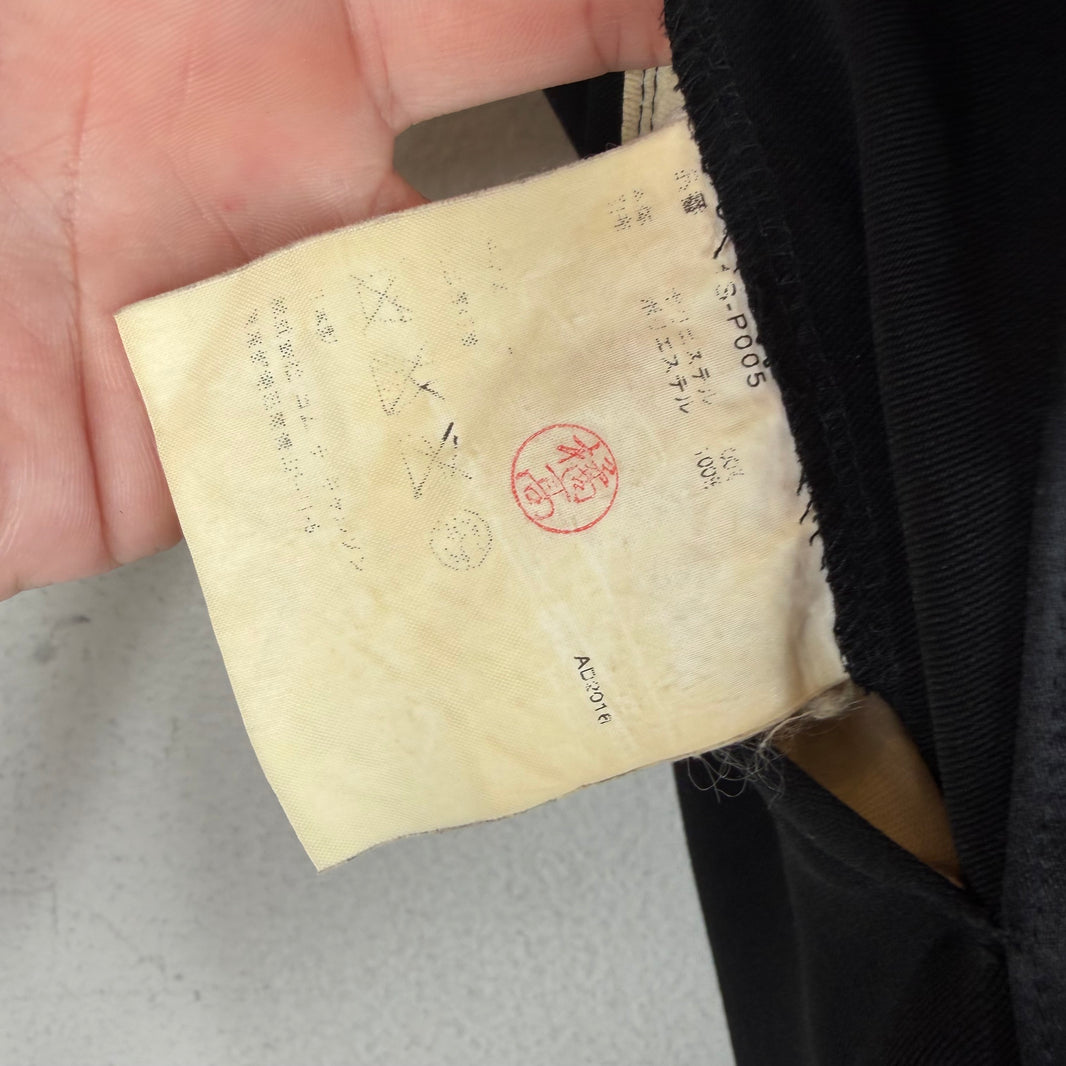 CDG BLACK Velour Striped Trousers