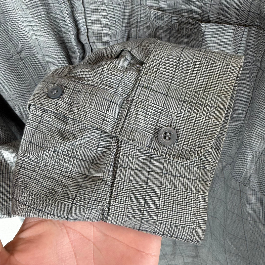 Balenciaga Plaid Swing Shirt