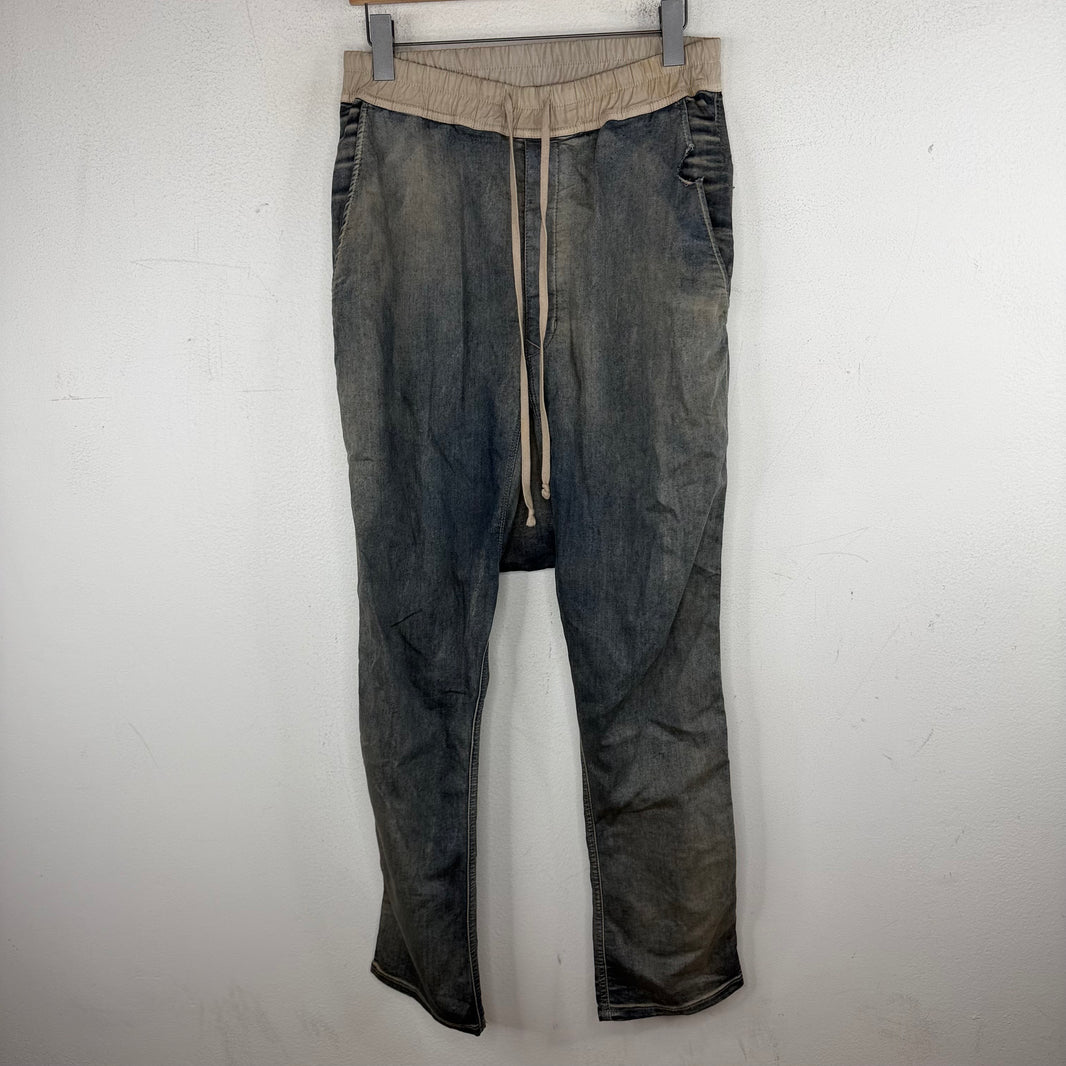 DRKSHDW Long Drawstring Hustler Denim Trousers