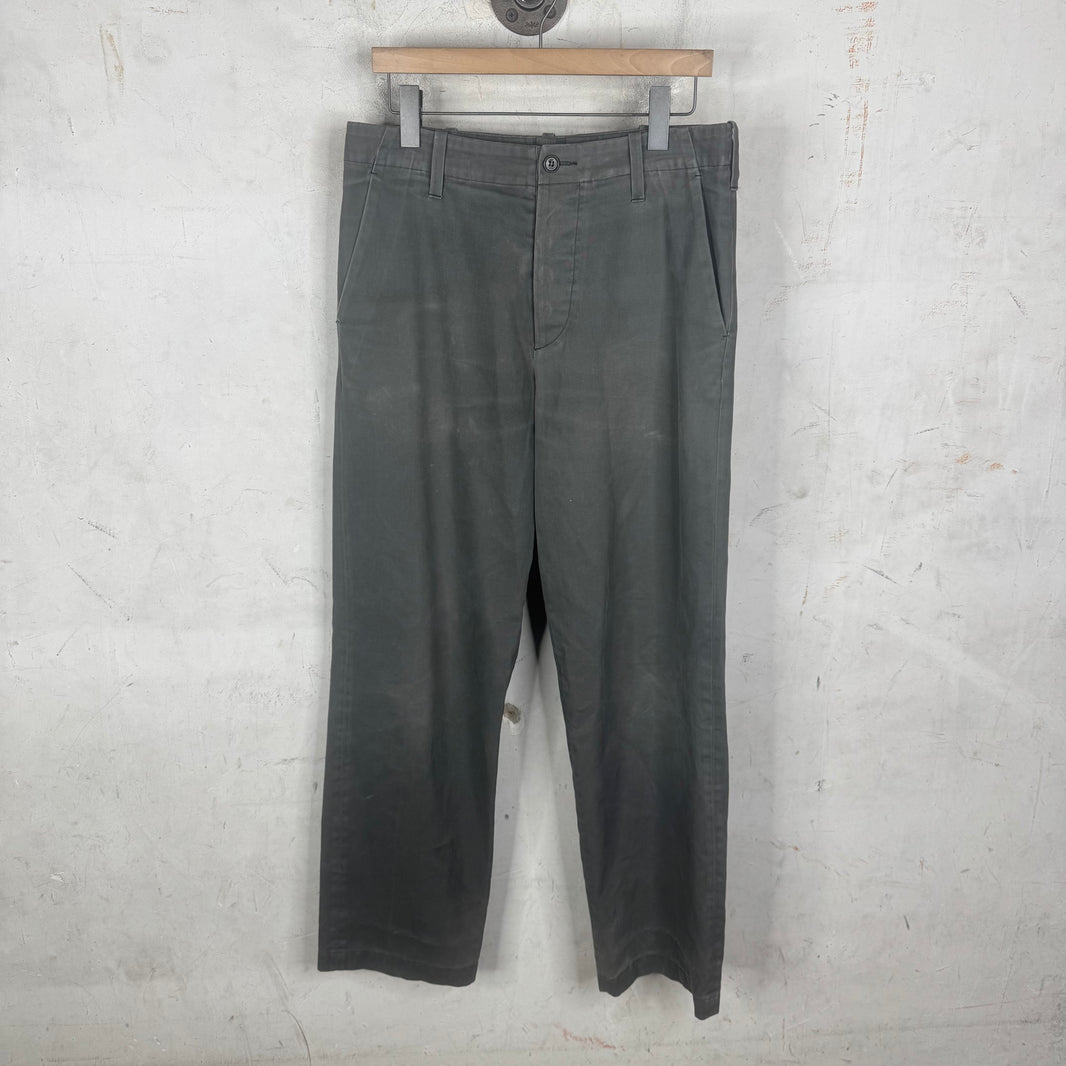 Dries Van Noten Gray Twill Pants