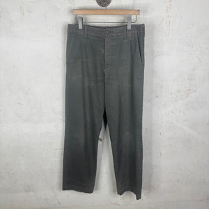 Dries Van Noten Gray Twill Pants