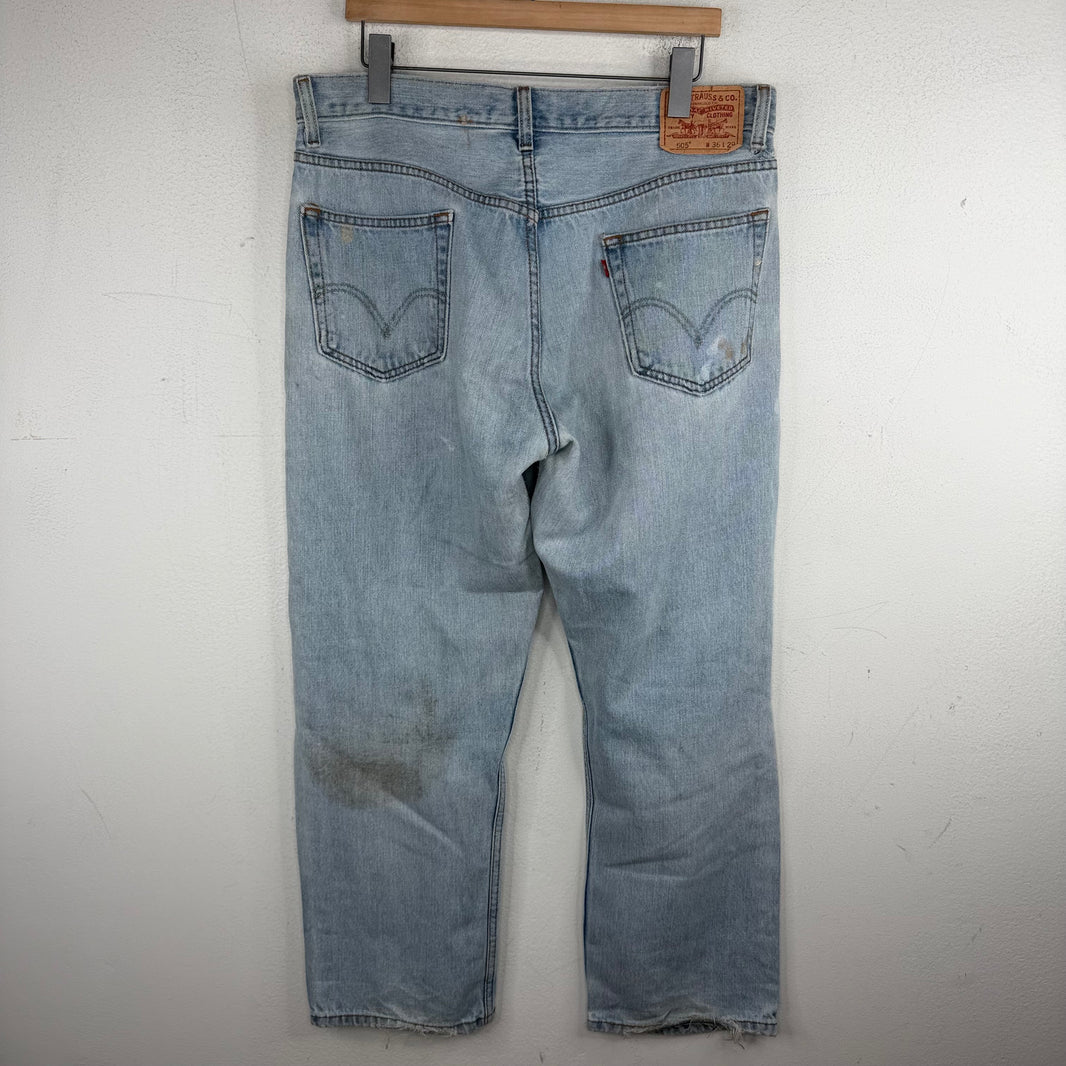 Vintage Smoked Lightwash Levi's 505 Jeans
