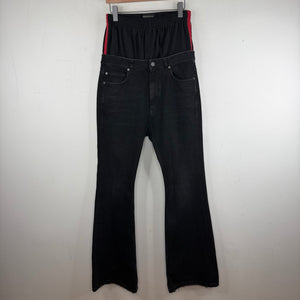 Balenciaga Double Waisted Track Jeans