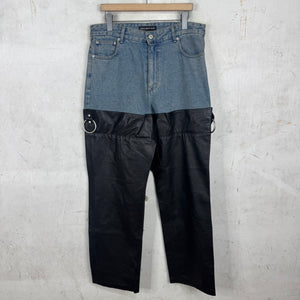 Project GR Leather Wader Jeans