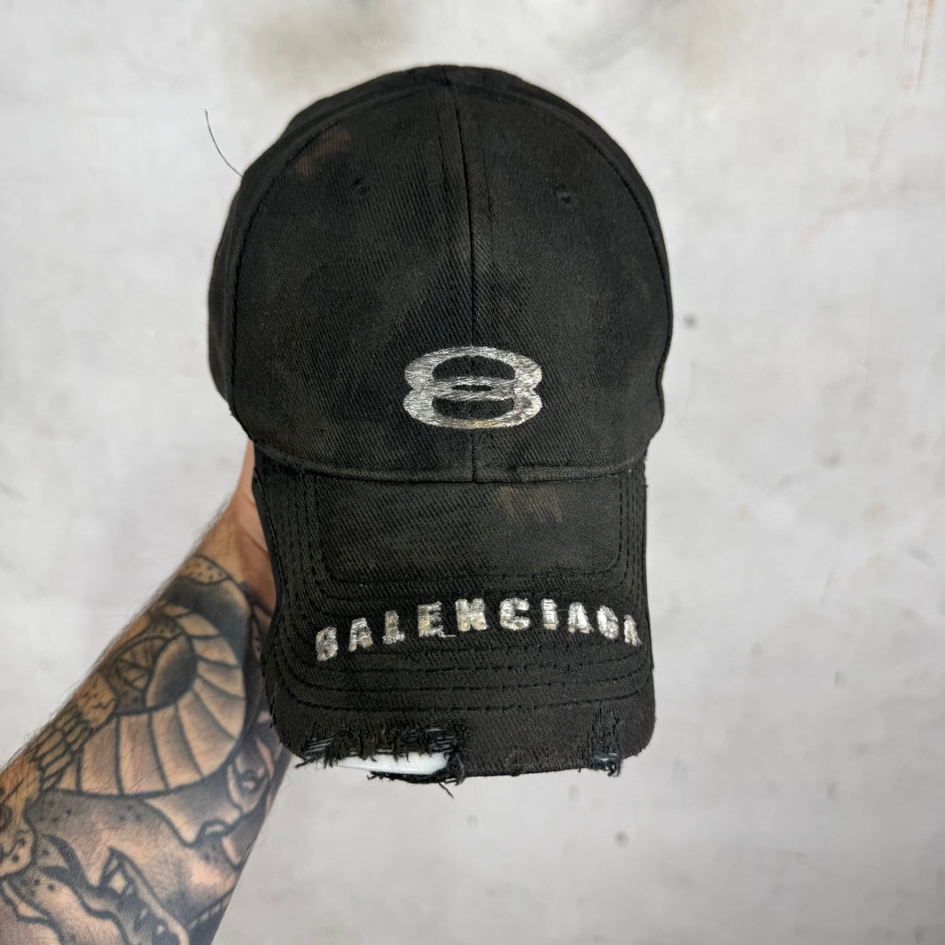 Balenciaga Unity Distressed Knotch Hat