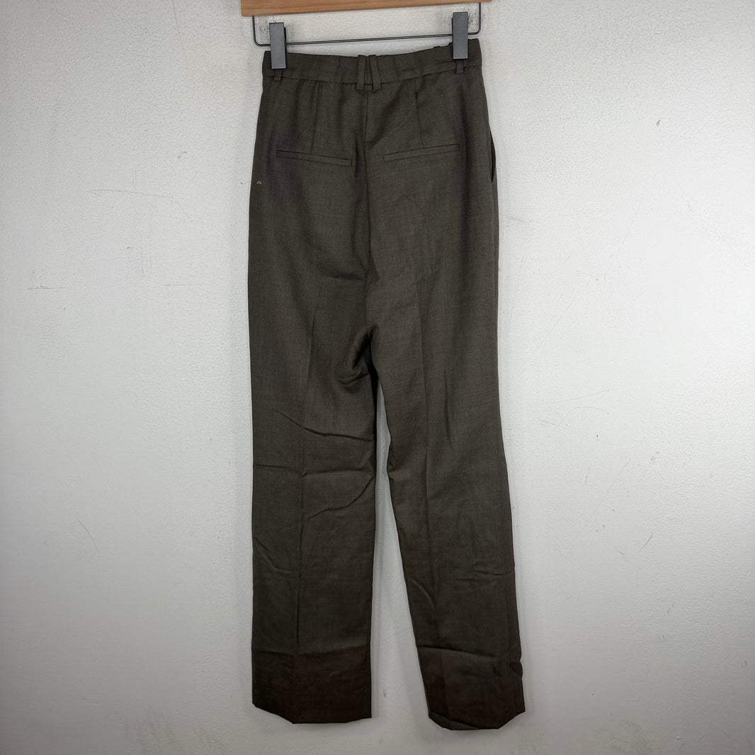 Saint Laurent Gray Pleated Trousers
