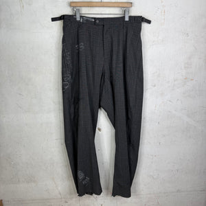 Balenciaga Grafitti Tartan Trousers