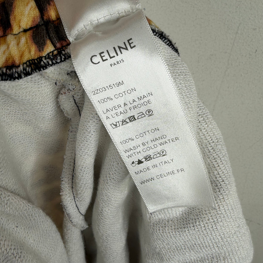 Celine Leopard Printed Sweatpants