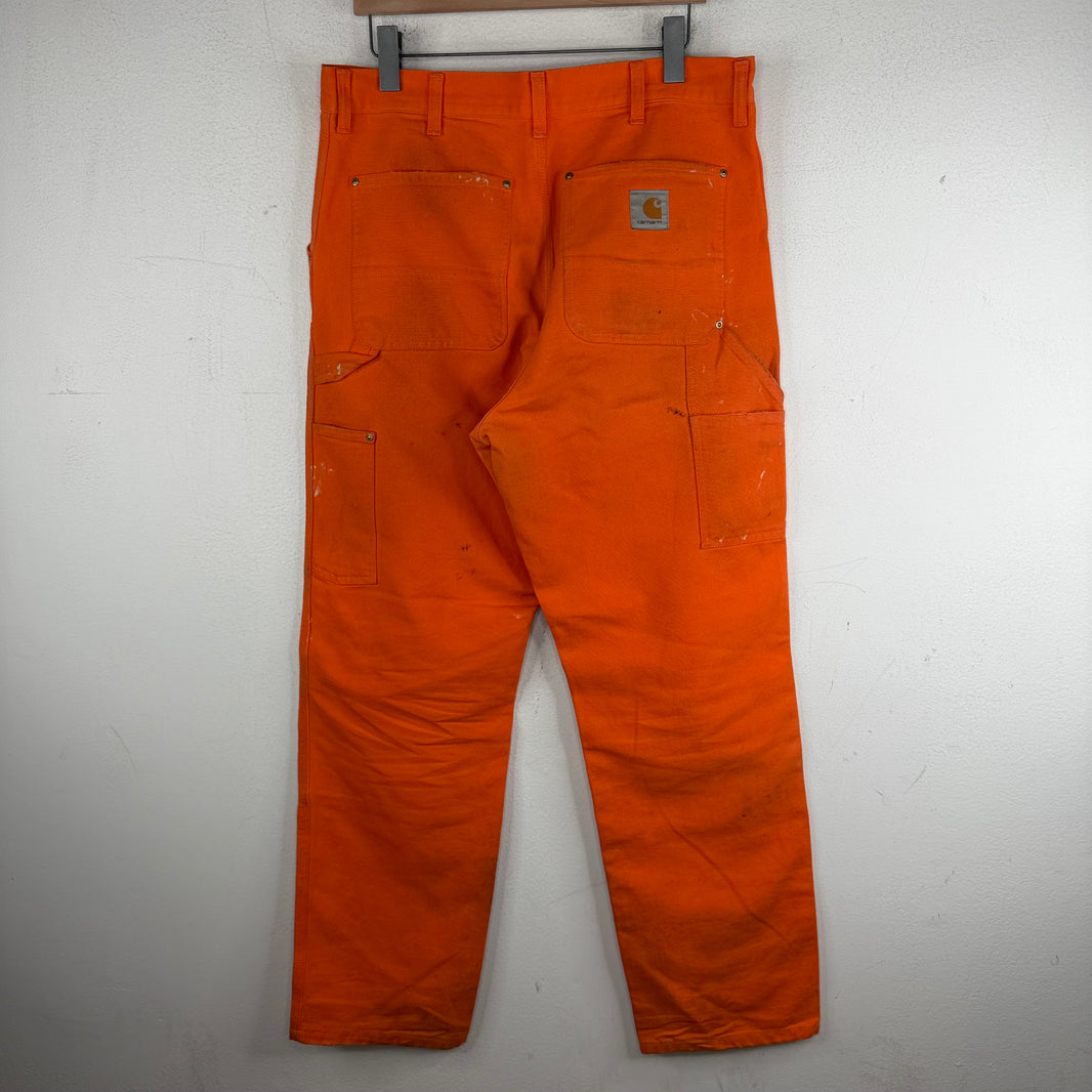 Heron Preston Carhartt Orange Double Knee Dungarees