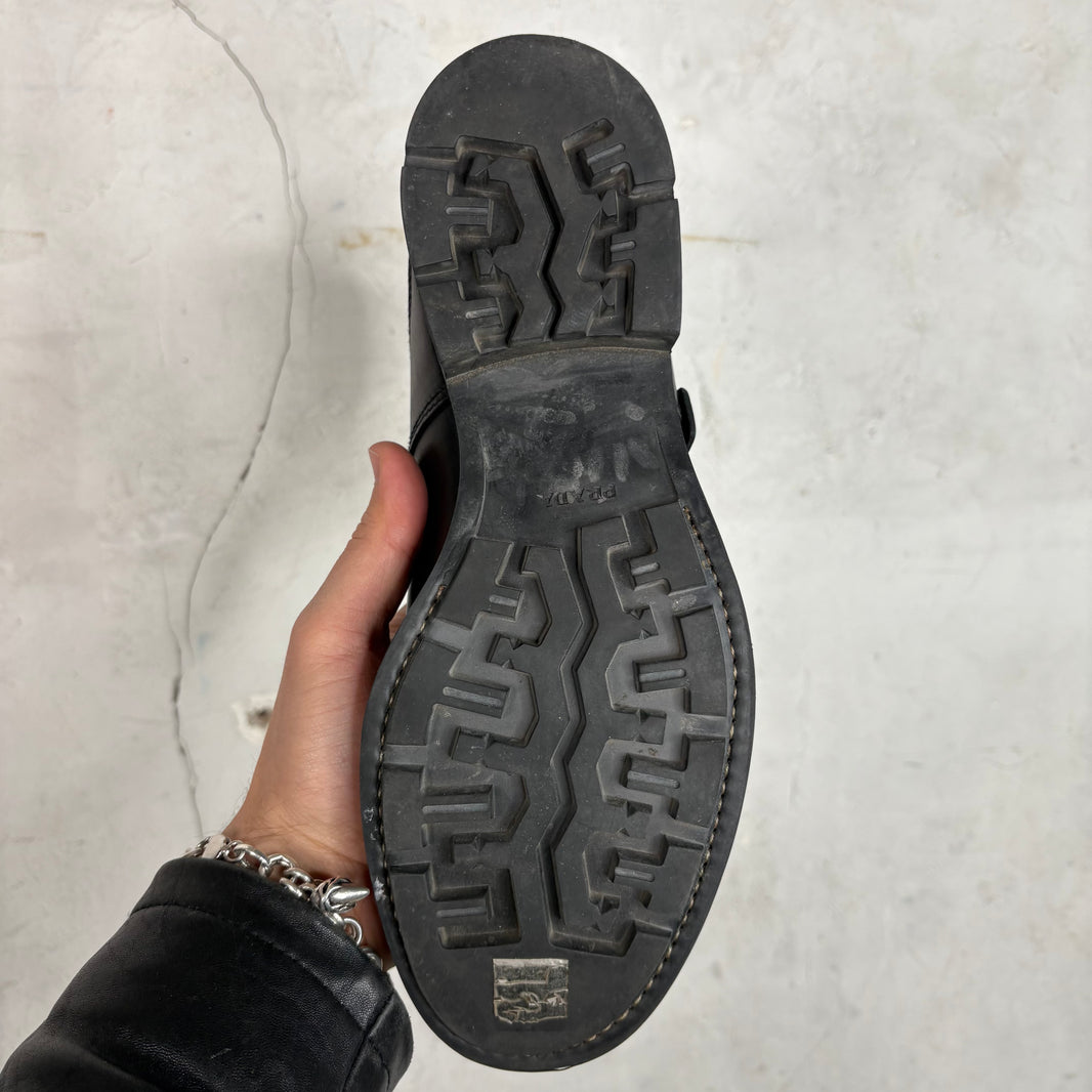 Prada Belted Hiking Boot