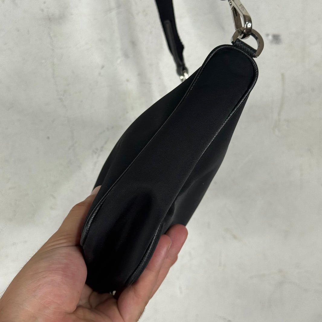 Prada Renylon Large Pocketed Messenger Bag