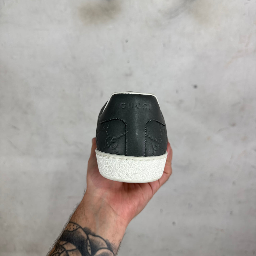 Gucci Grey Embossed Monogram Aces