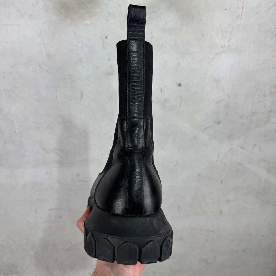 Rick Owens Leather Bozo Beatle Boots