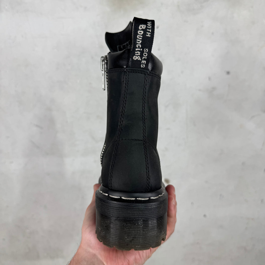 Rick Owens x Doc Marten Steel Toe Quad Boots