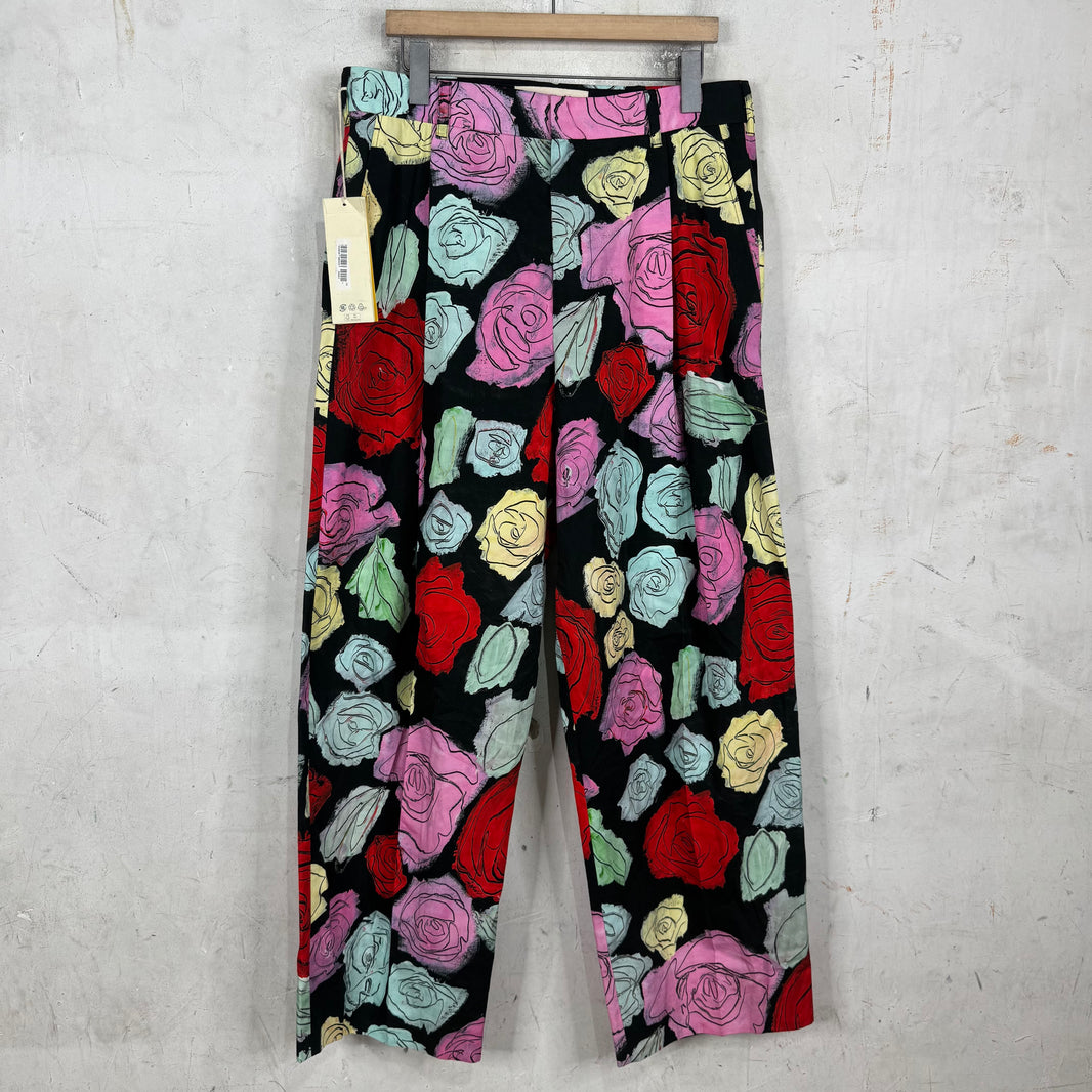 Marni Floral Pleated Loose Trousers