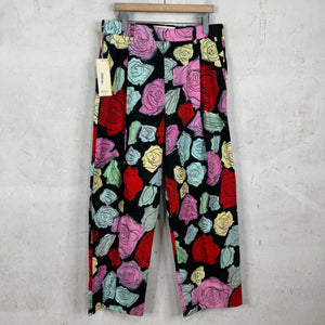 Marni Floral Pleated Loose Trousers