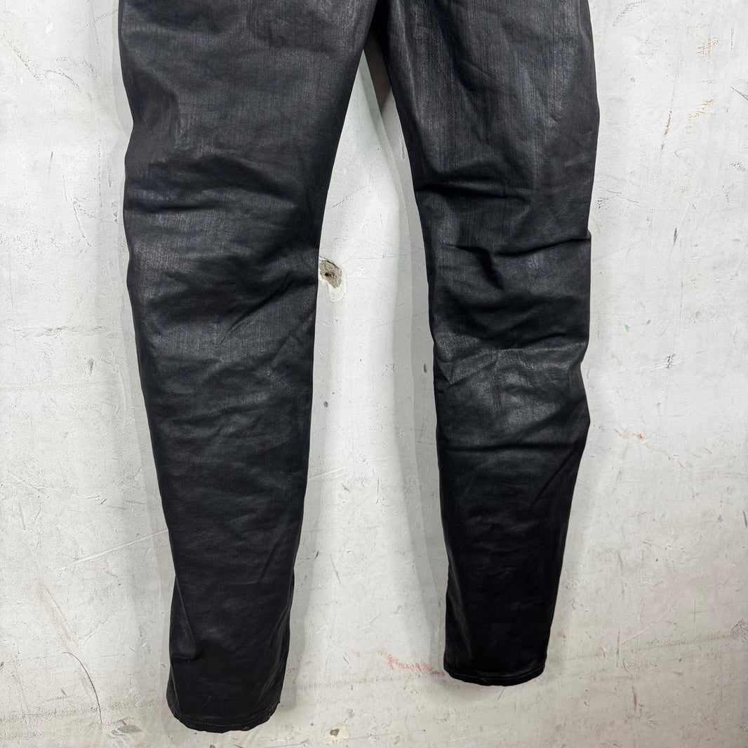 DRKSHDW Waxed Banana Bolan Jeans