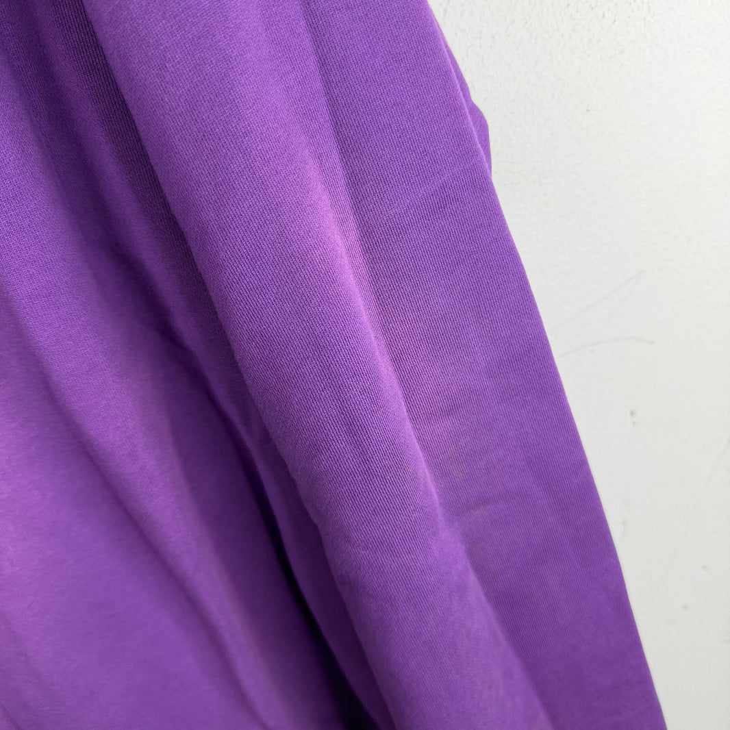 Martine Rose Purple Embroidered Back Logo Hoodie