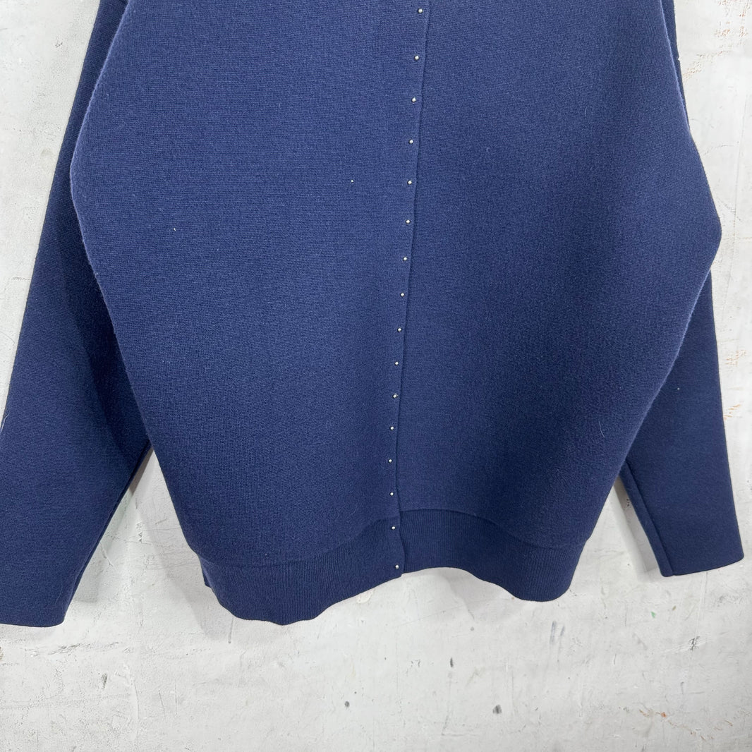 Loewe Double Faced Wool Blend Runway Cardigan