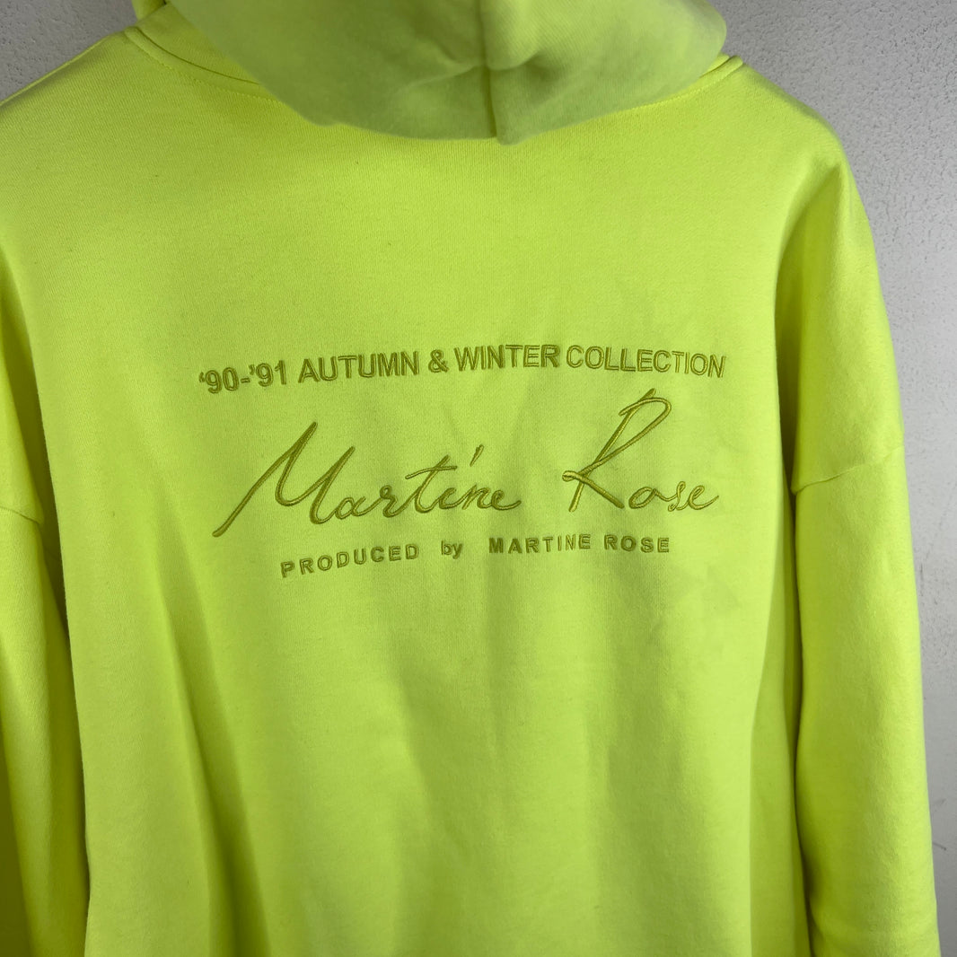 Martine Rose Neon Green Hoodie