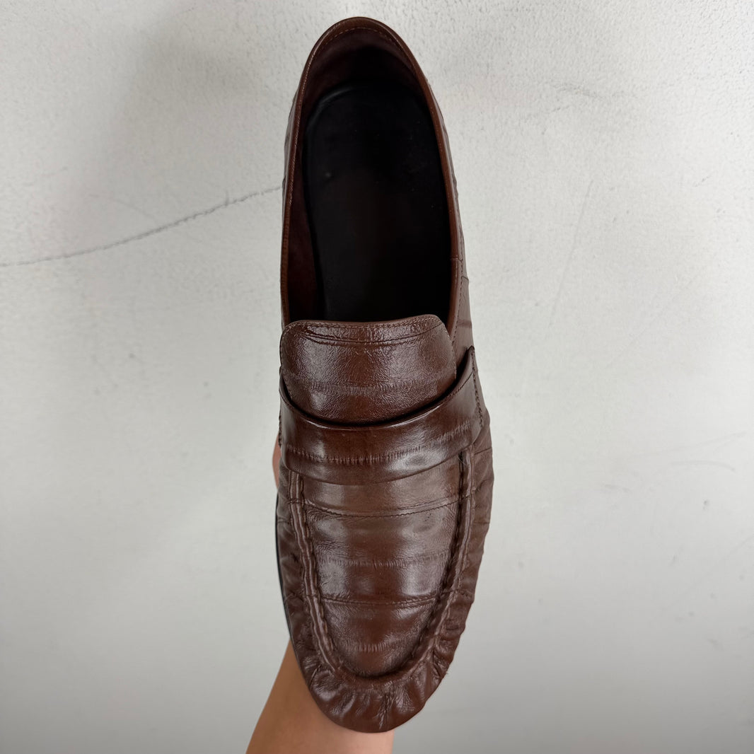 The Row Eel Soft Loafers