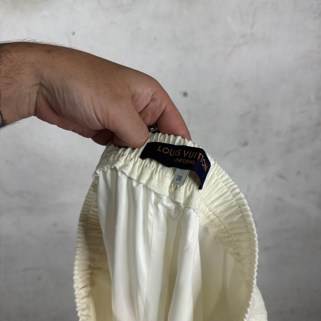 Louis Vuitton Wool Cream Pants