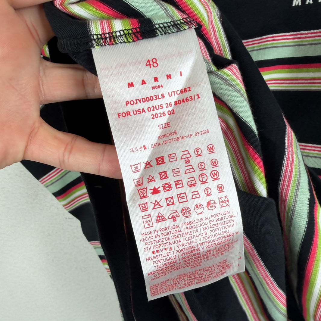 Marni Striped L/S Polo Shirt