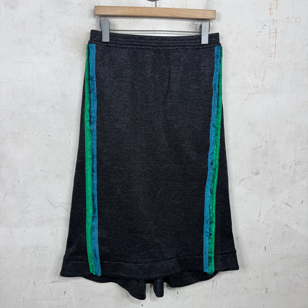 Kiko Kostadinov Frayed Stripe Long Skirt