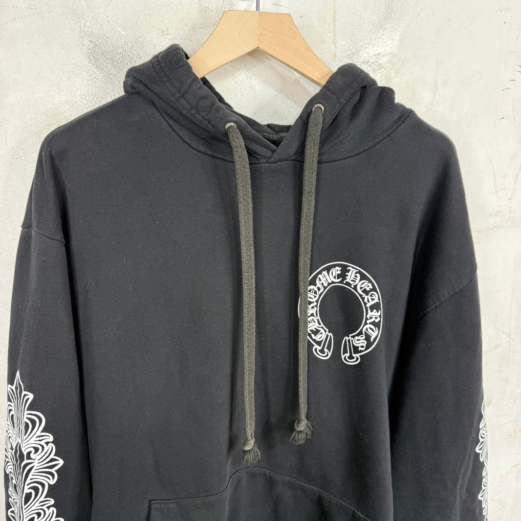 Chrome Hearts Horseshoe Floral Hoodie