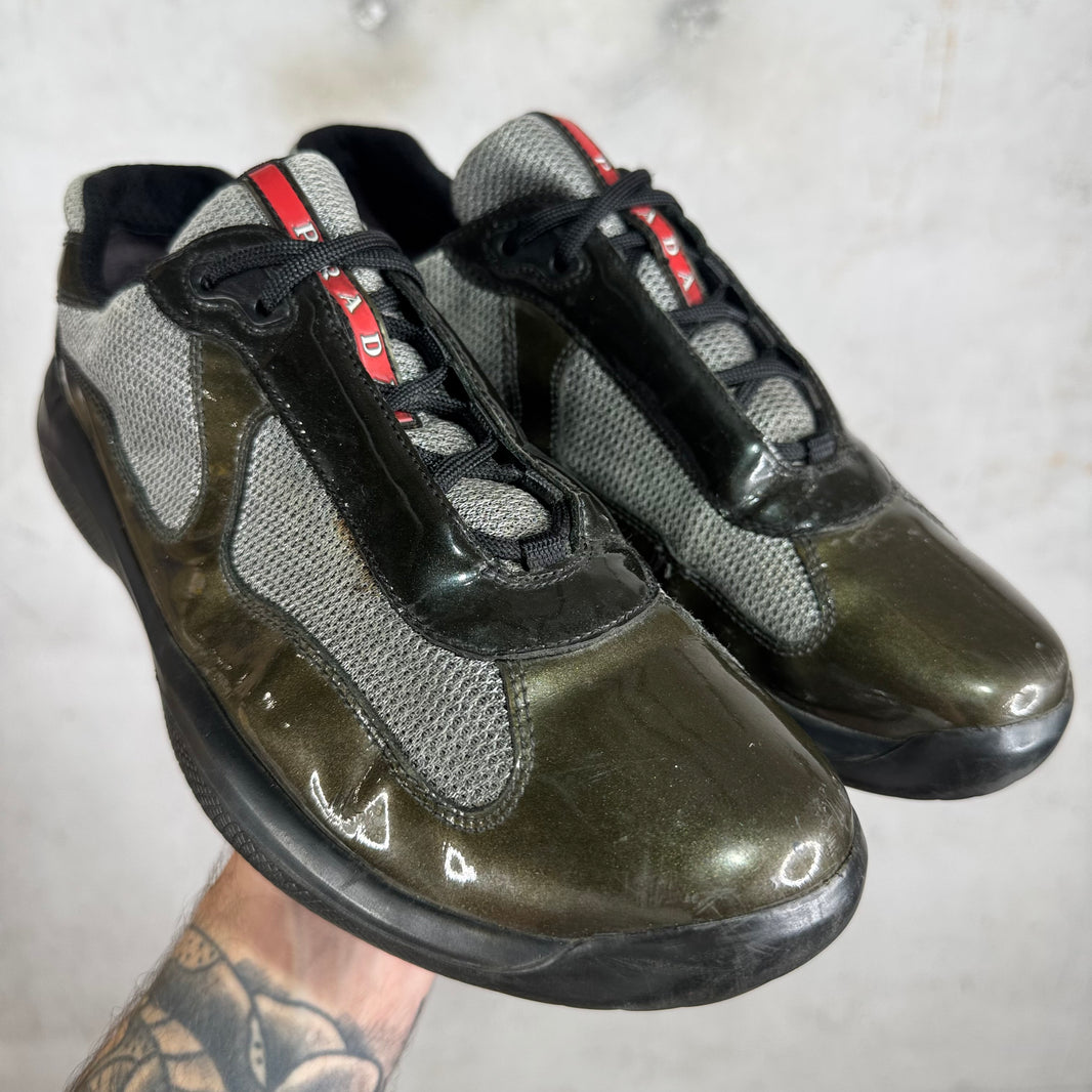 Prada Bronze/Oil Patent Americas Cup