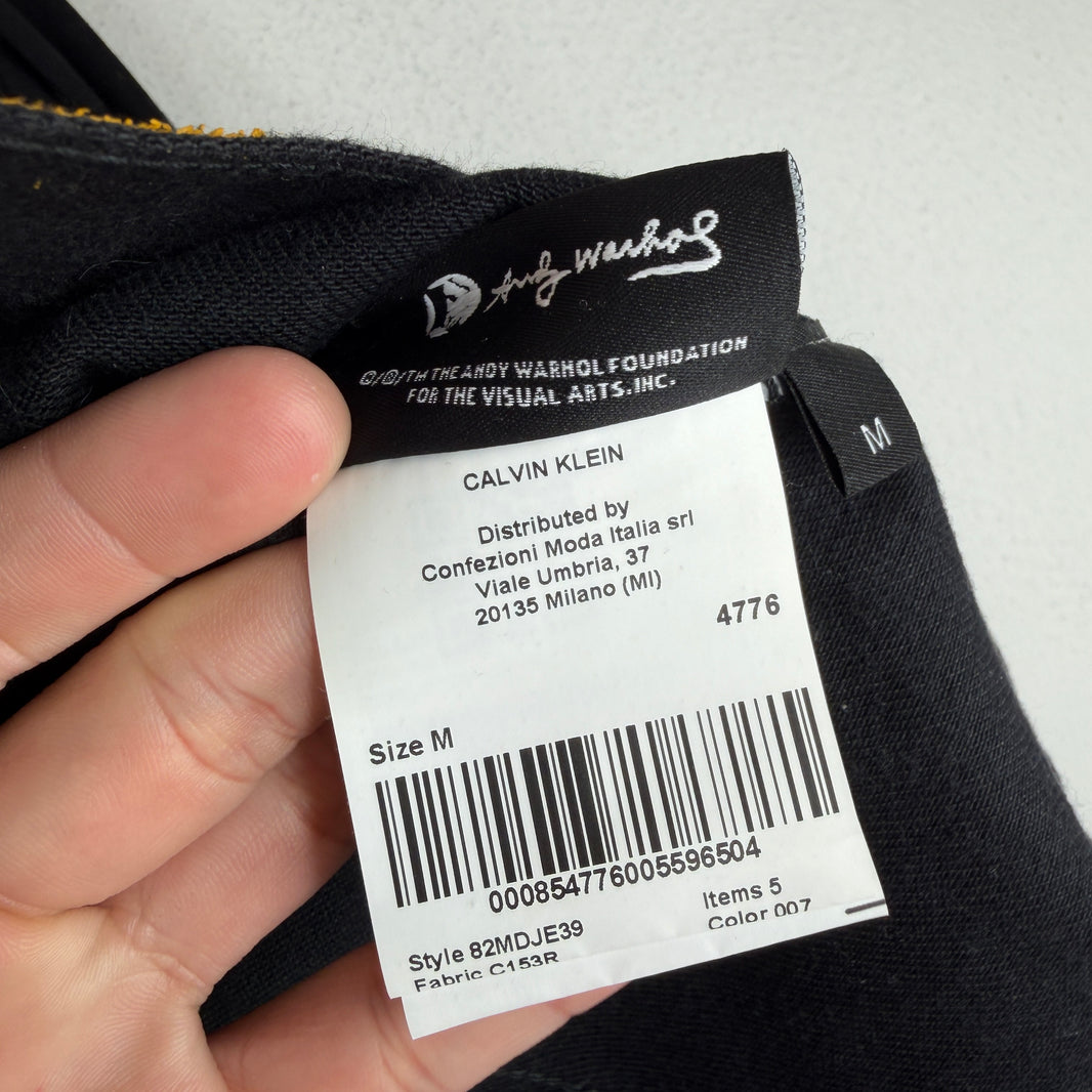 Calvin Klein 205W39NYC Andy Warhol Black Printed Denim Jacket