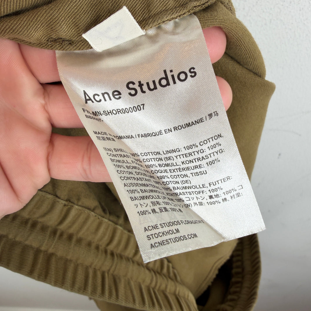 Acne Studios Brown Cargo Shorts