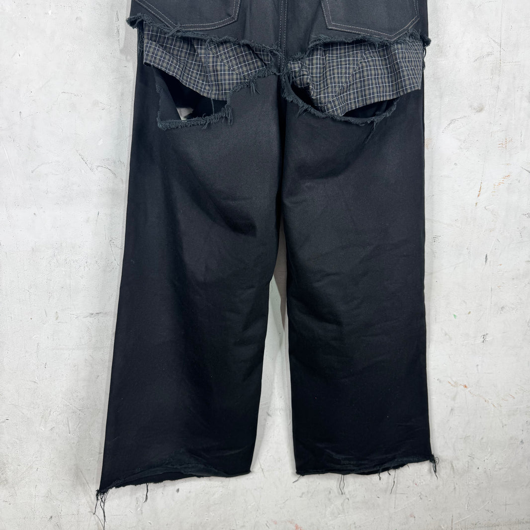 Balenciaga Distressed Boxer Baggy Jeans