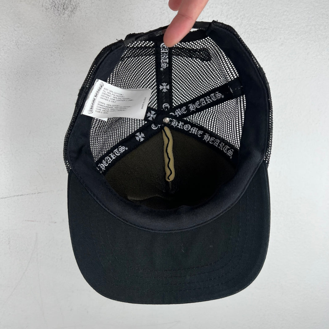 Chrome Hearts Leather Patch Chomper Hat