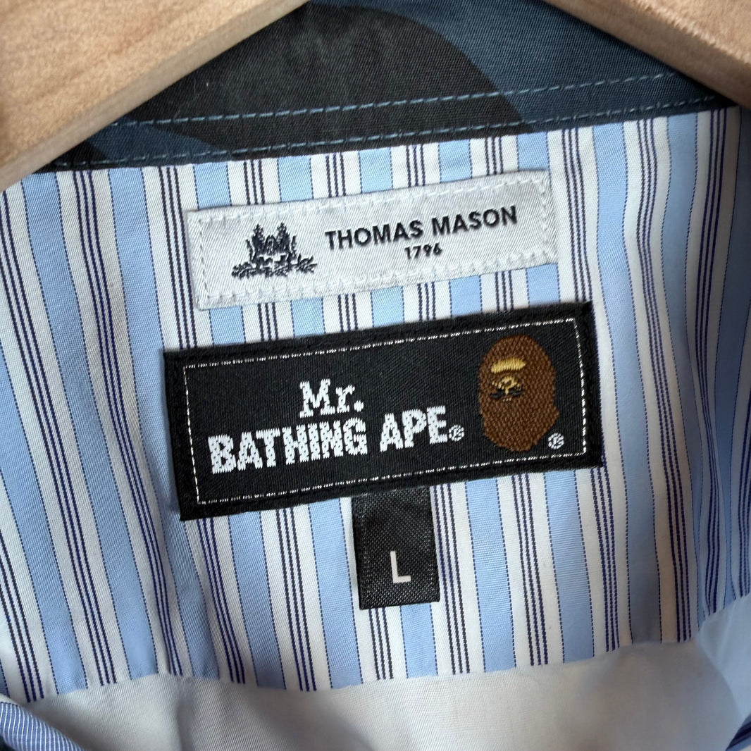 Bape Thomas Mason Patchwork L/S Shirt