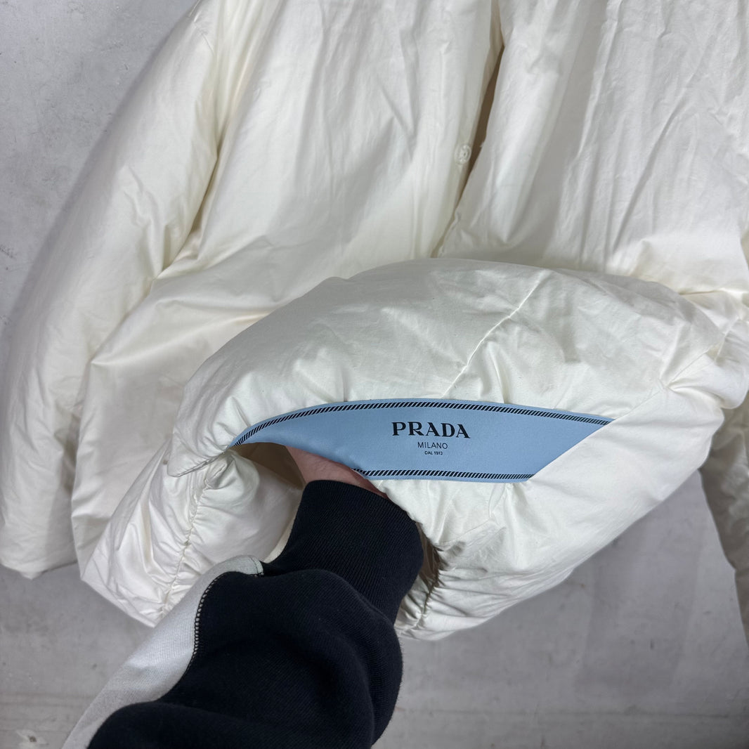 Prada White Down Pillow Jacket