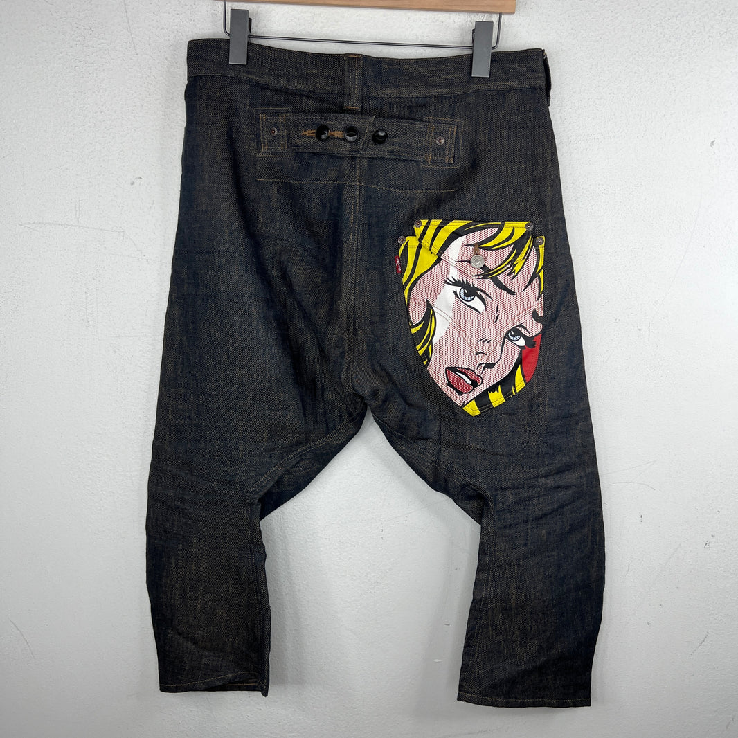 Junya Watanabe Levis Roy Lichtenstein Capri Pants