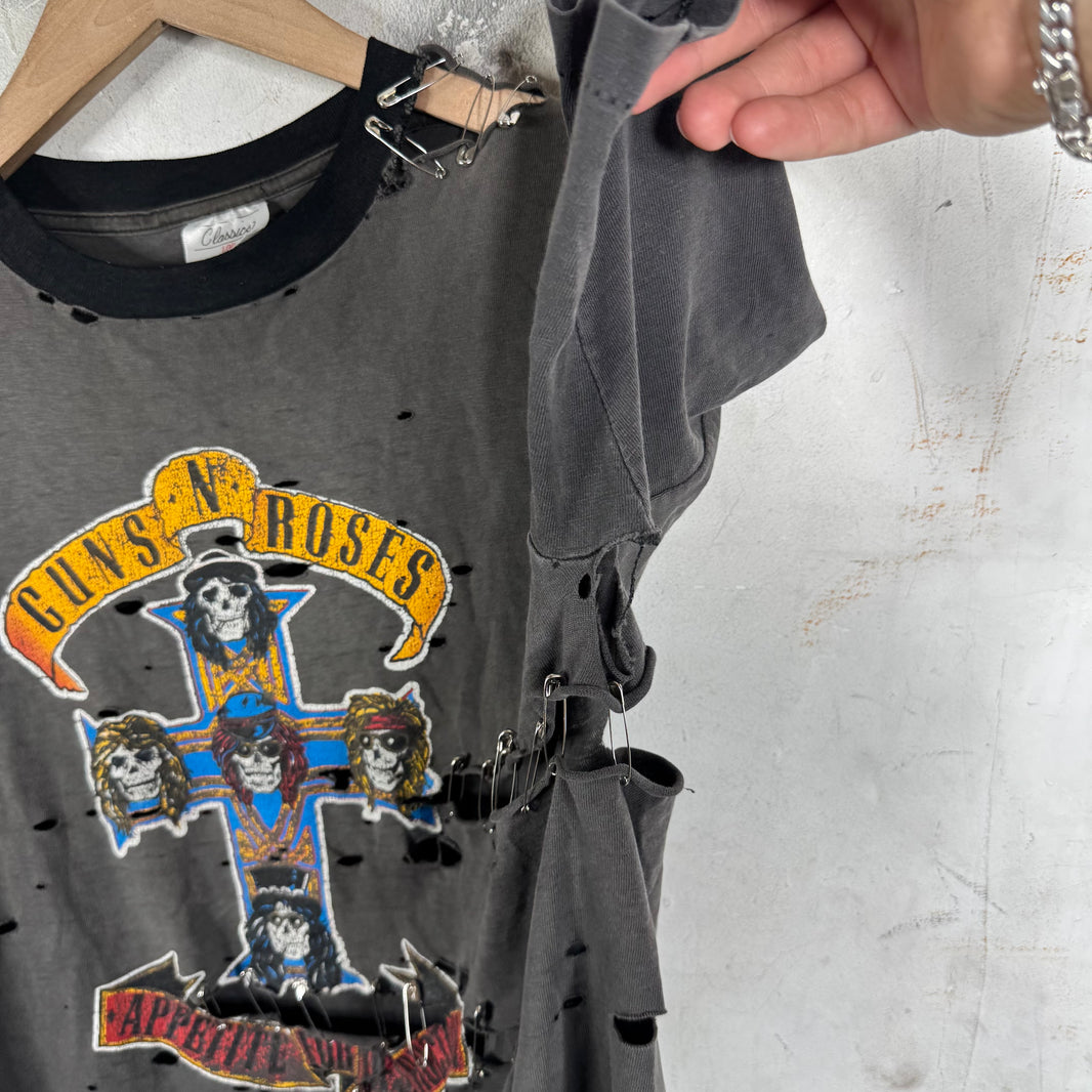 Vintage Smoked Pinned Guns n Roses T-Shirt