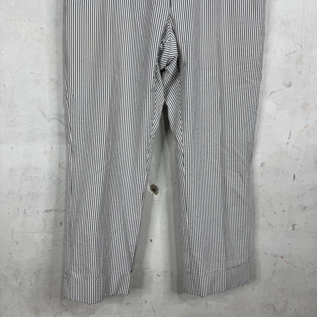 Thom Browne Striped Seersucker 2 Piece Suit