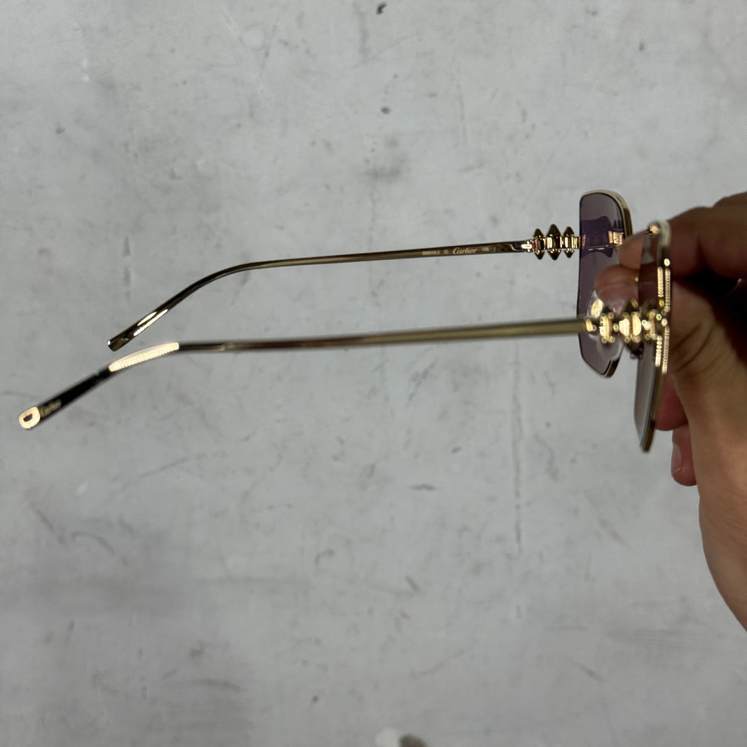 Cartier Gold CT0645S Wire Sunglasses