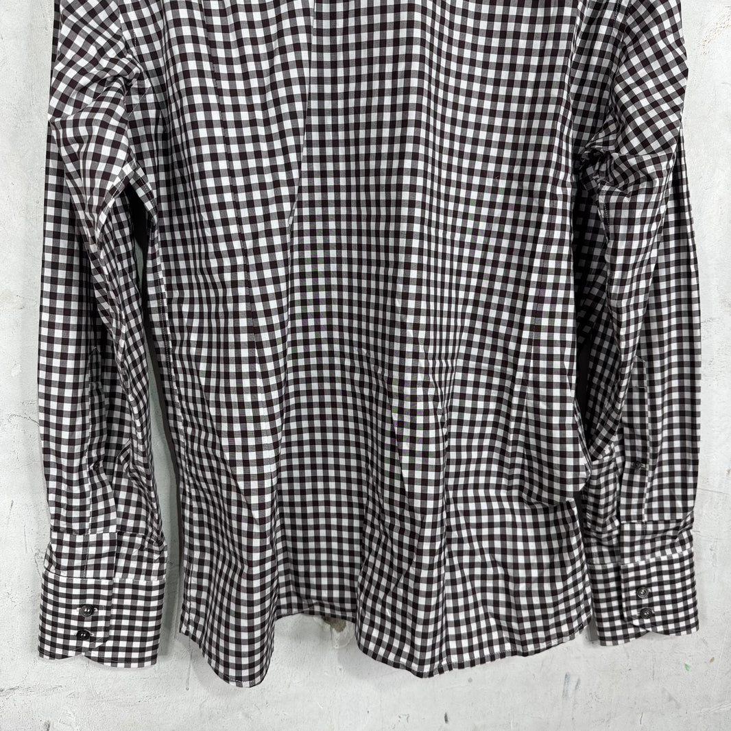 Tom Ford Brown Gingham Shirt