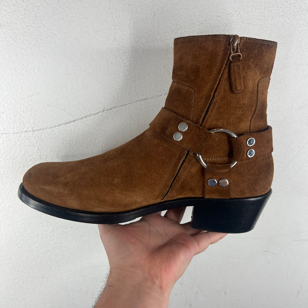 Balenciaga Suede Harness Boots