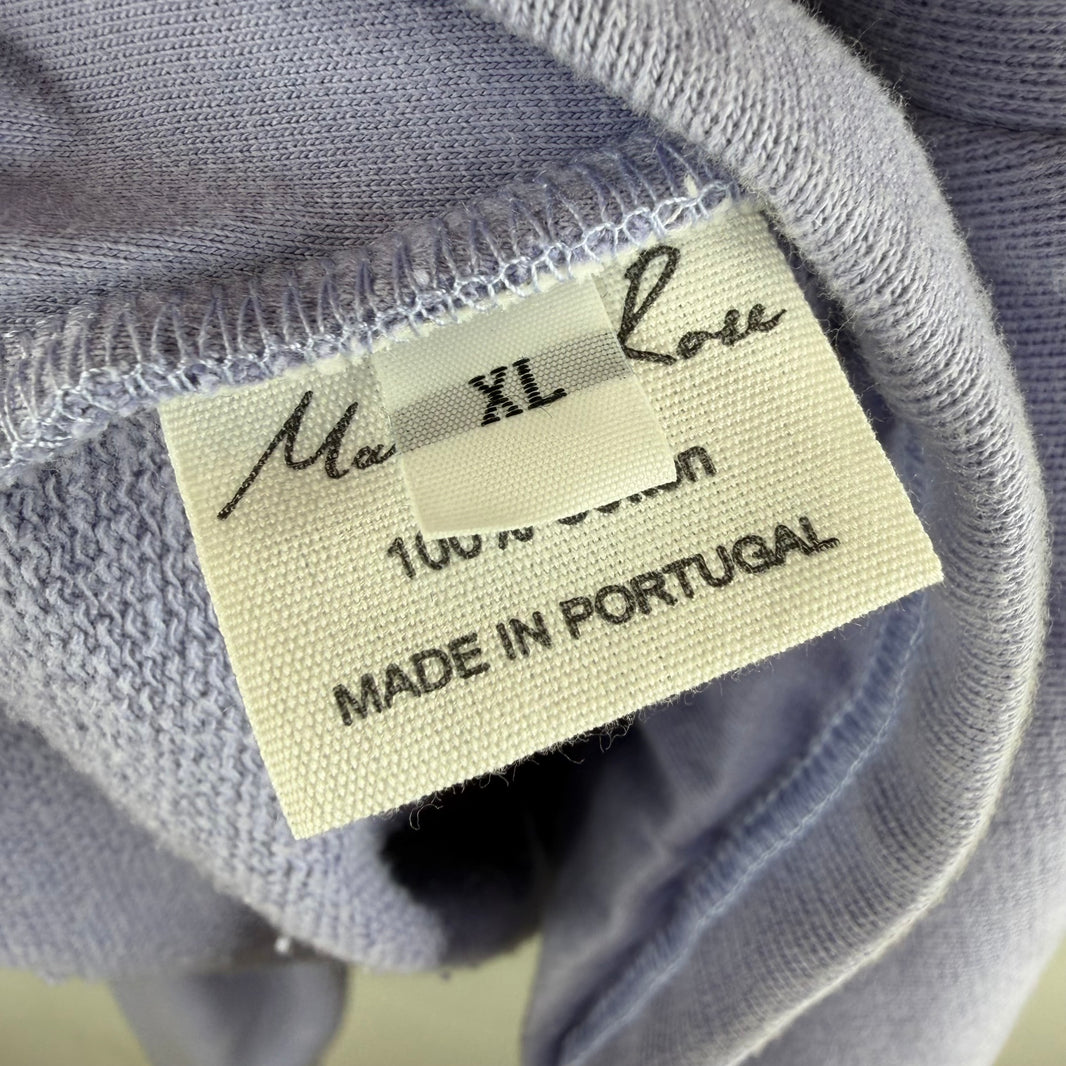 Martine Rose Collapsed Lavender Hoodie