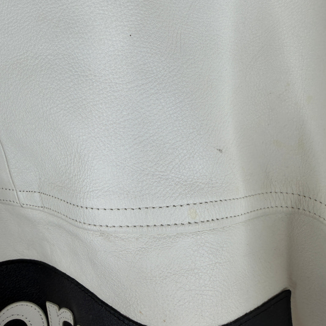 Supreme Nike White Leather Hooded Anorak